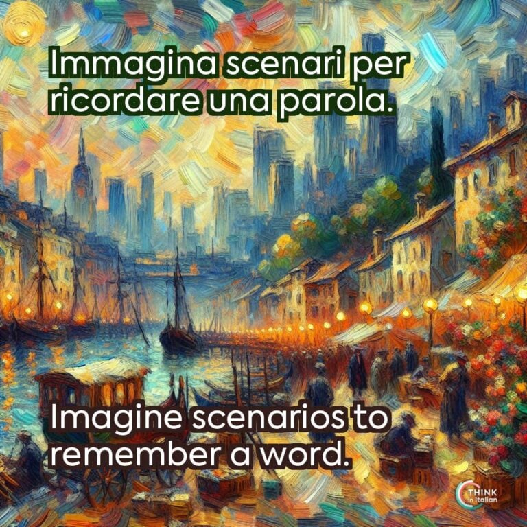 Immagina scenari per ricordare una parola.