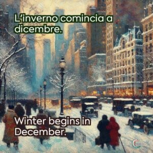 L'inverno comincia a dicembre.
