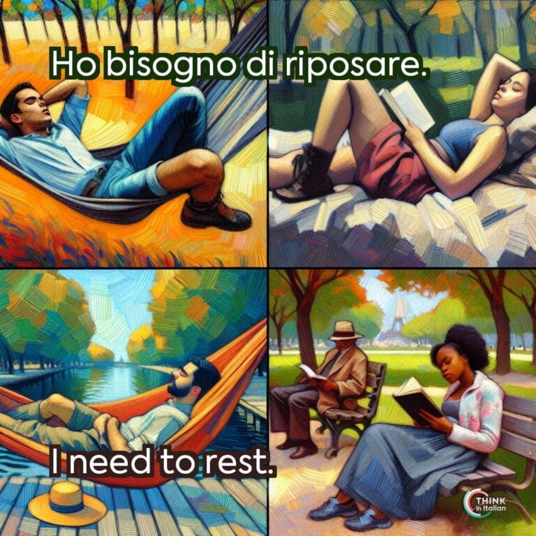 Ho bisogno di riposare.