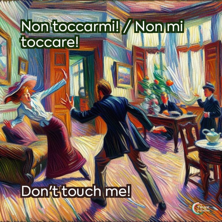 Non toccarmi! / Non mi toccare!
