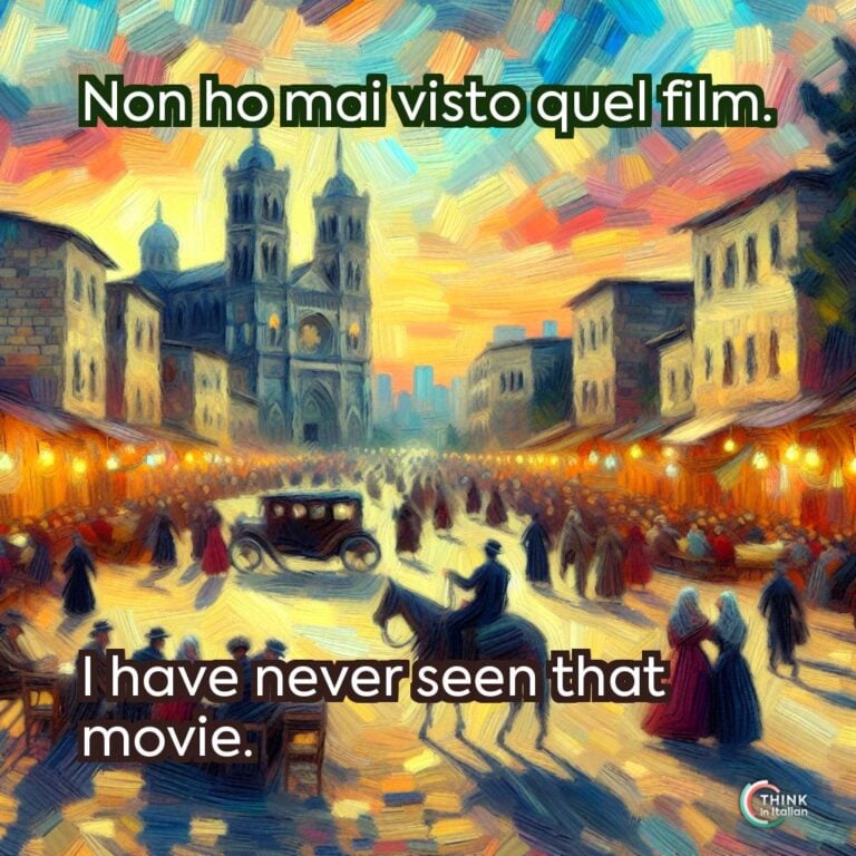 Non ho mai visto quel film.