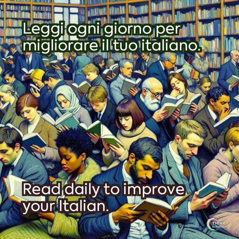 Leggi ogni giorno per migliorare il tuo italiano.