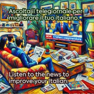 Ascolta il telegiornale per migliorare il tuo italiano.