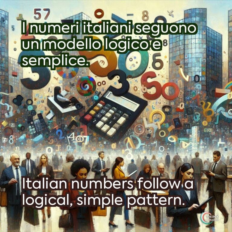 I numeri italiani seguono un modello logico e semplice.
