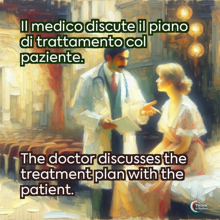 Il medico discute il piano di trattamento col paziente.