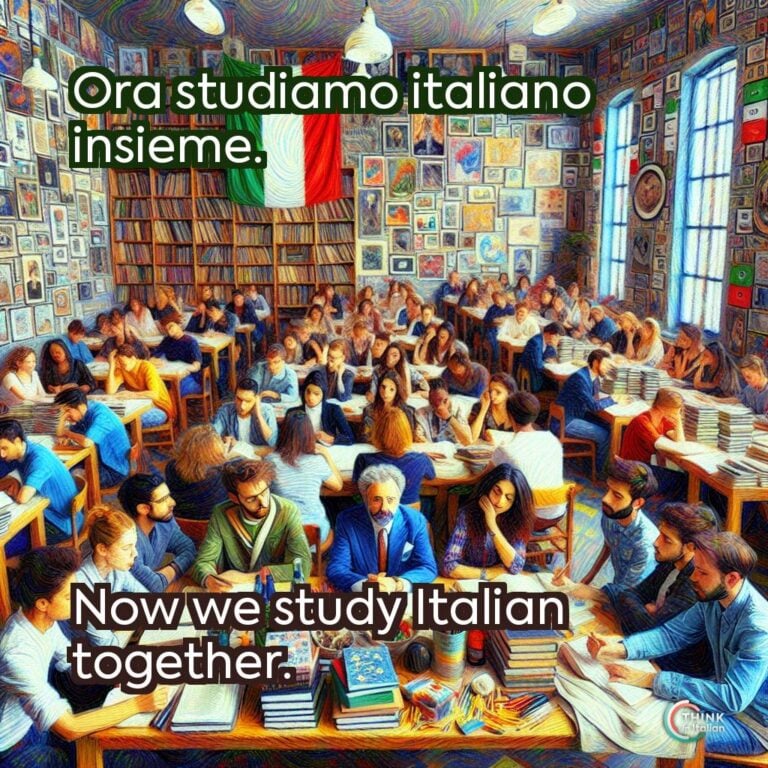Ora studiamo italiano insieme.