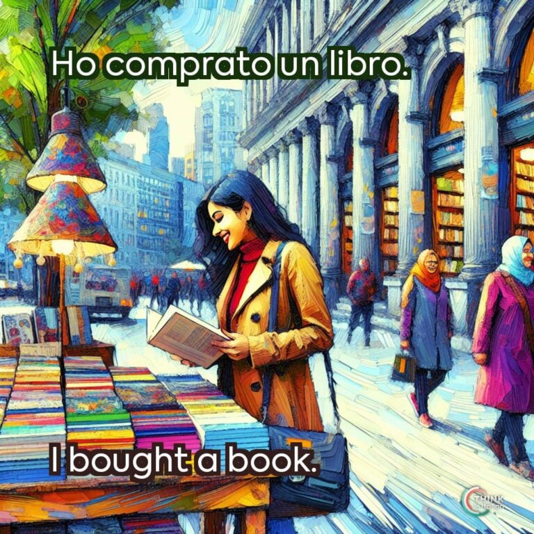 Ho comprato un libro.
