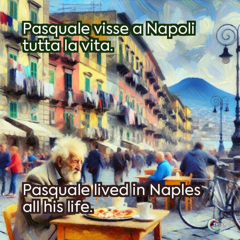 Pasquale visse a Napoli tutta la vita.