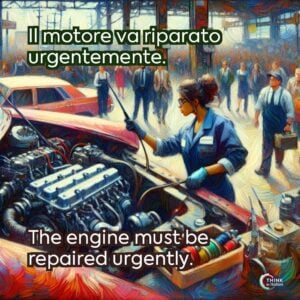 Il motore va riparato urgentemente.