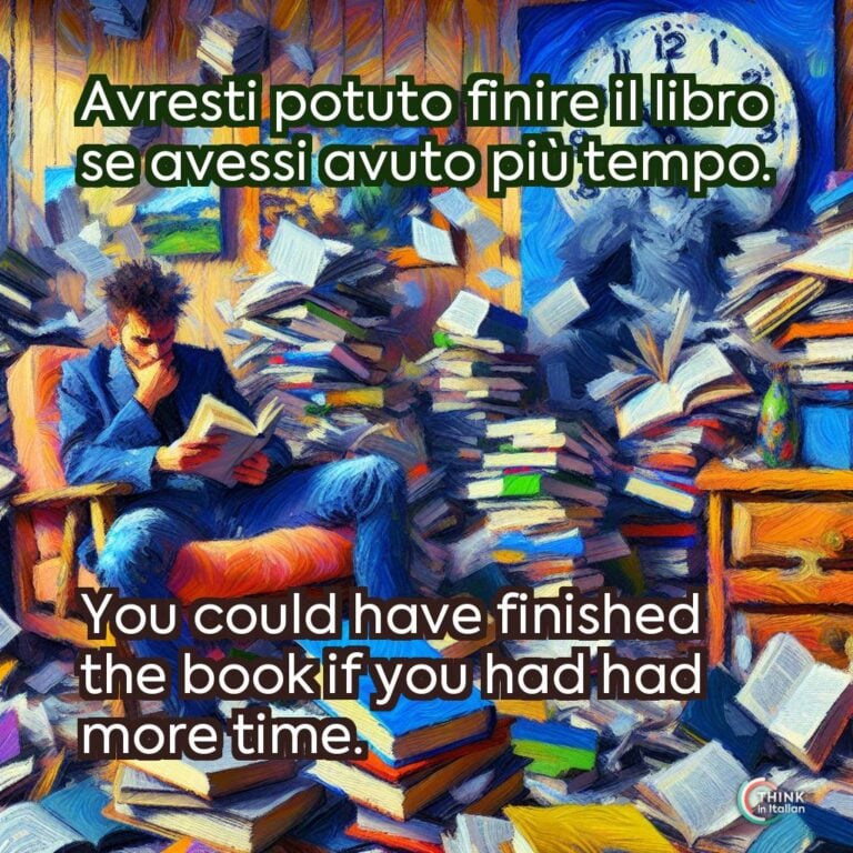 Avresti potuto finire il libro se avessi avuto più tempo.