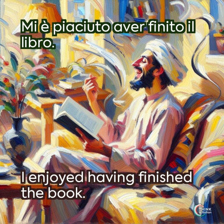 Mi è piaciuto aver finito il libro.