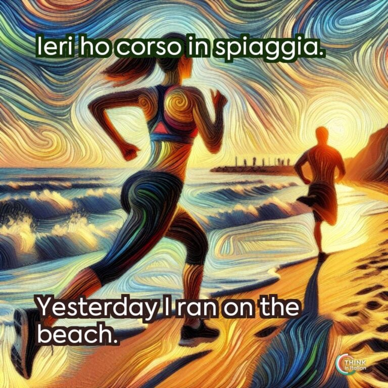 Ieri ho corso in spiaggia.