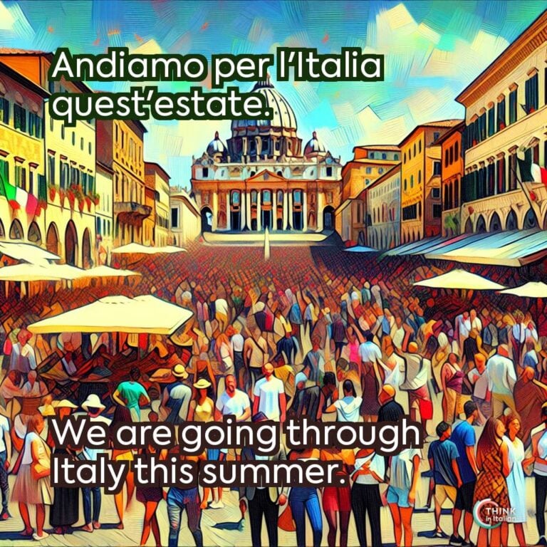 Andiamo per l'Italia quest'estate.