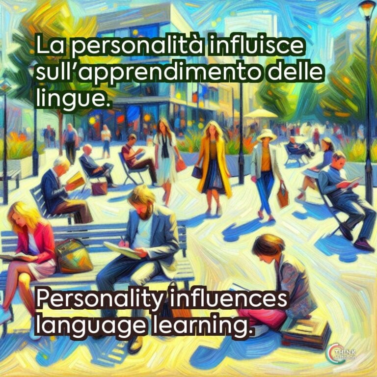 La personalità influisce sull'apprendimento delle lingue.
