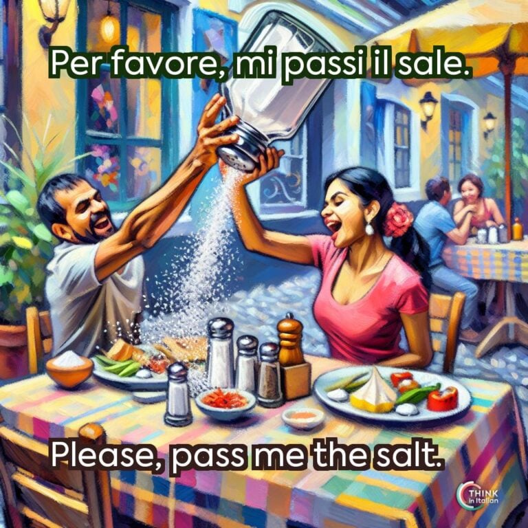 Per favore, mi passi il sale.