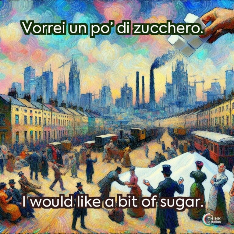 Vorrei un po’ di zucchero.
