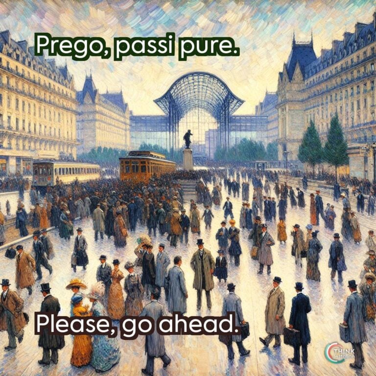 Prego, passi pure.