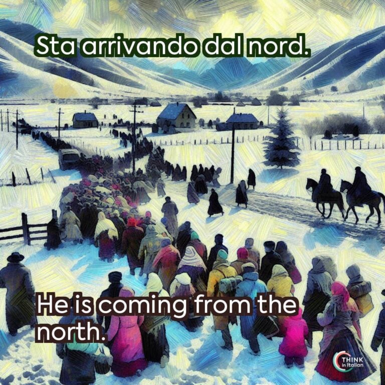 Sta arrivando dal nord.