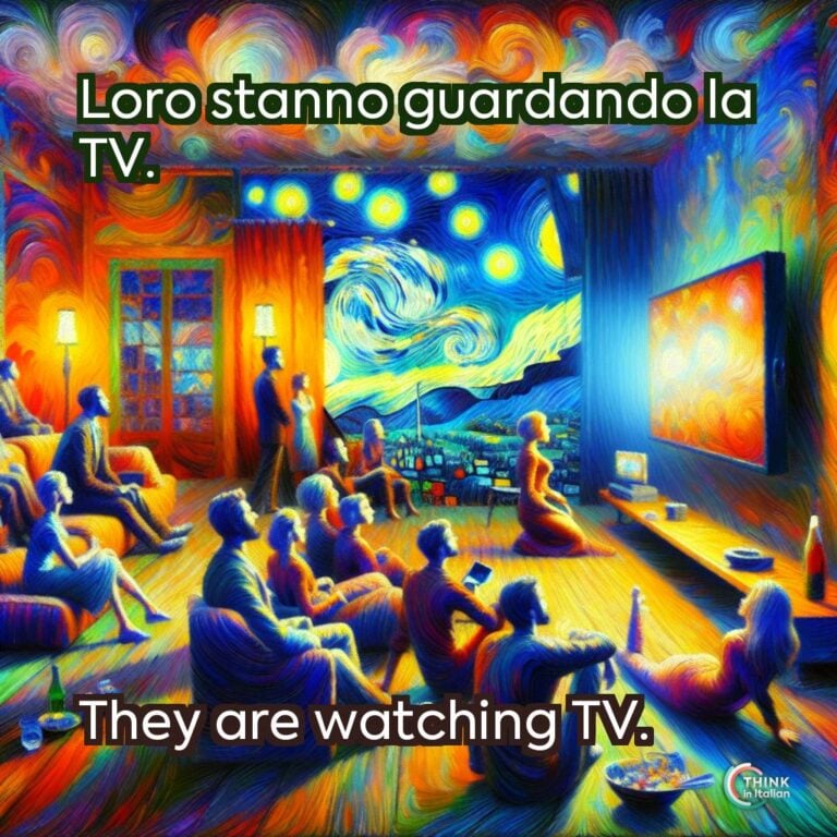 Loro stanno guardando la TV.