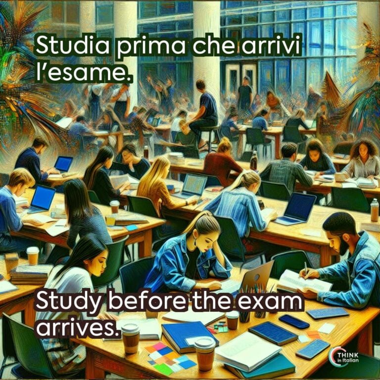 Studia prima che arrivi l'esame.