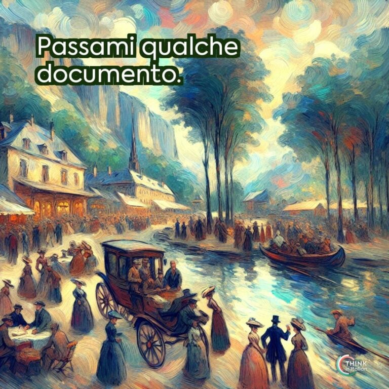 Passami qualche documento.