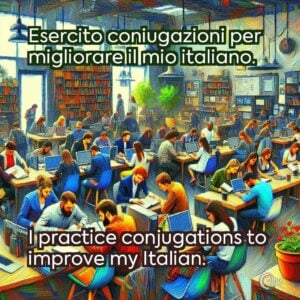 Esercito coniugazioni per migliorare il mio italiano.