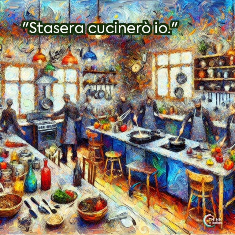 "Stasera cucinerò io."