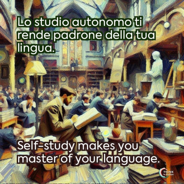 Lo studio autonomo ti rende padrone della tua lingua.