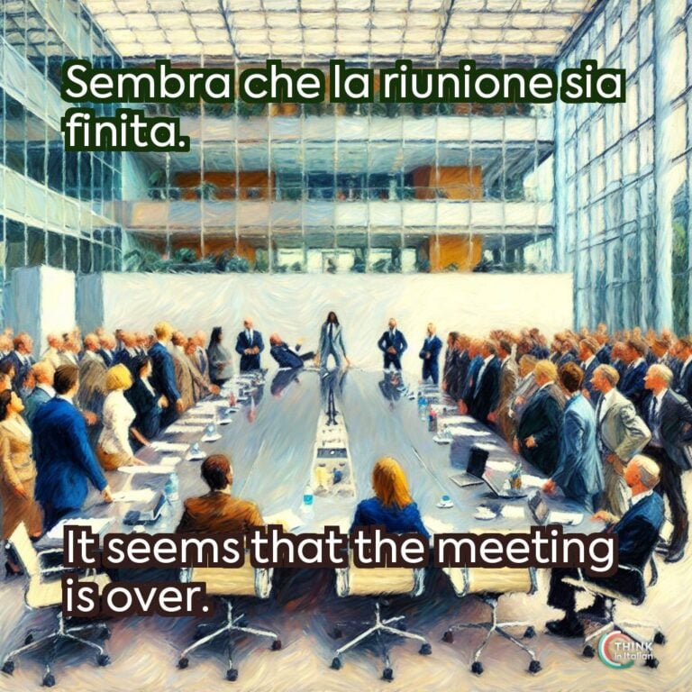 Sembra che la riunione sia finita.