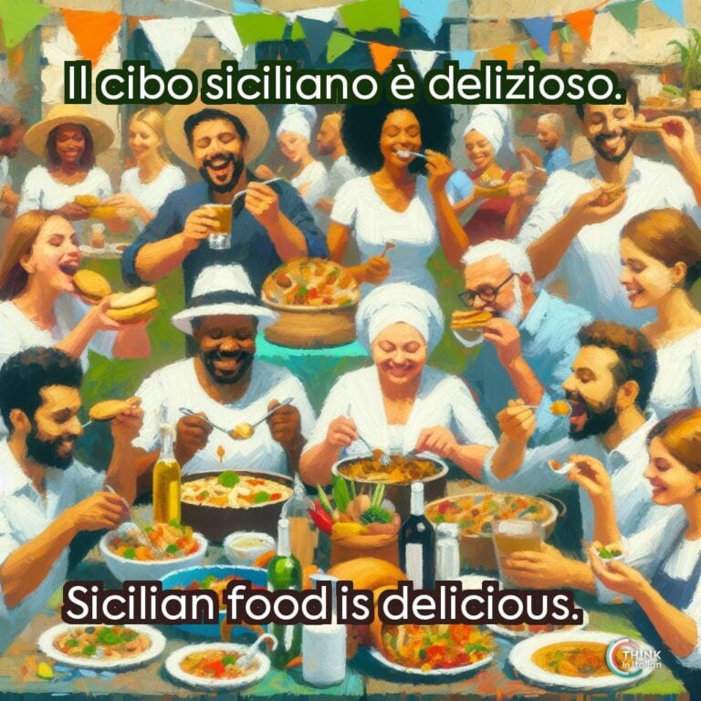 Il cibo siciliano è delizioso.