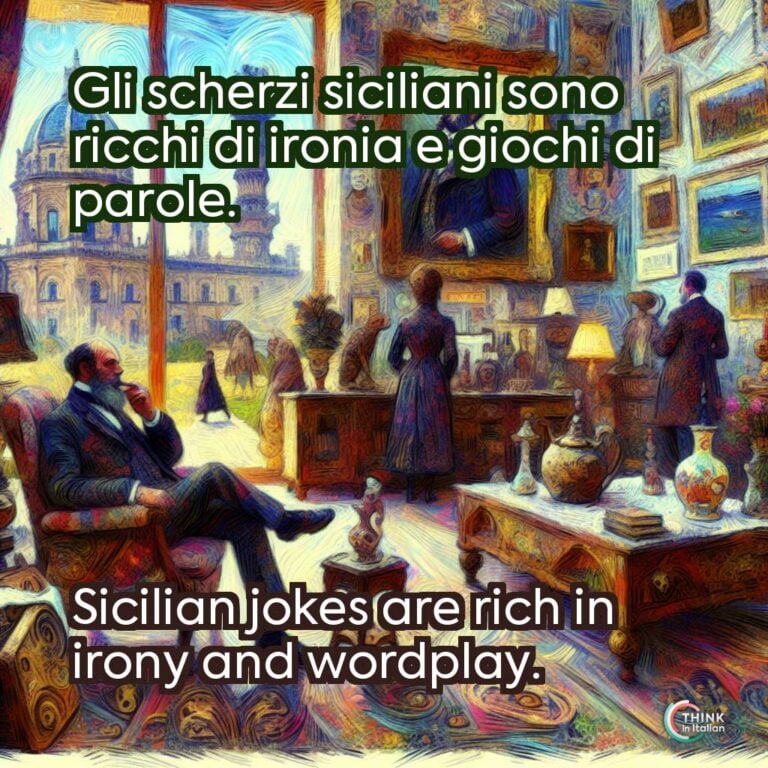 Gli scherzi siciliani sono ricchi di ironia e giochi di parole.