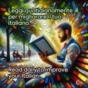 Leggi quotidianamente per migliorare il tuo italiano.