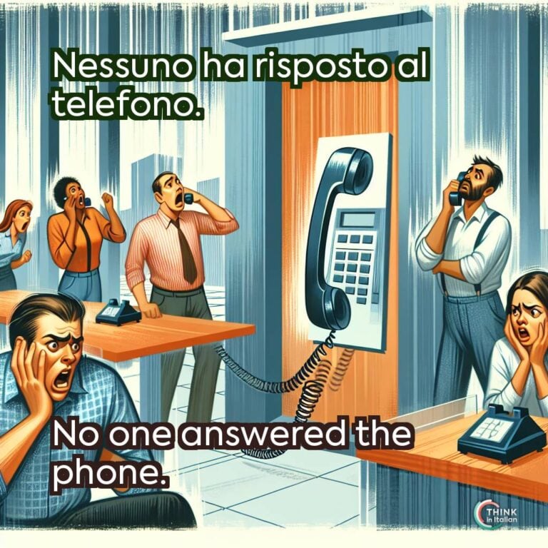 Nessuno ha risposto al telefono.