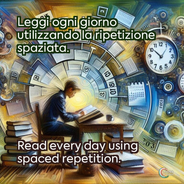Leggi ogni giorno utilizzando la ripetizione spaziata.