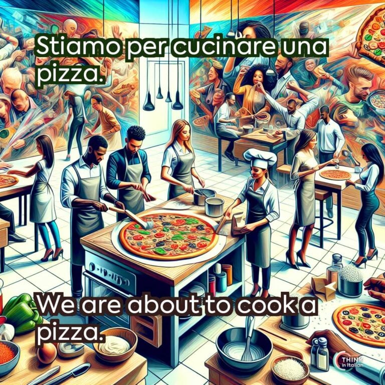 Stiamo per cucinare una pizza.  