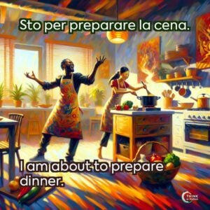 Sto per preparare la cena.