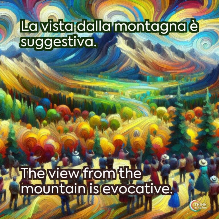 La vista dalla montagna è suggestiva.