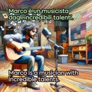 Marco è un musicista dagli incredibili talenti.