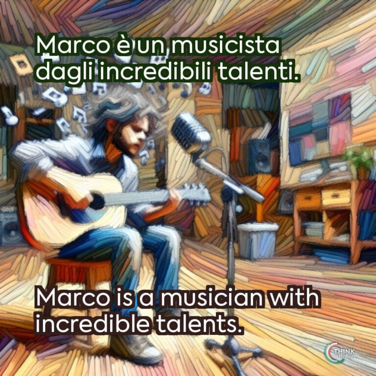 Marco è un musicista dagli incredibili talenti.