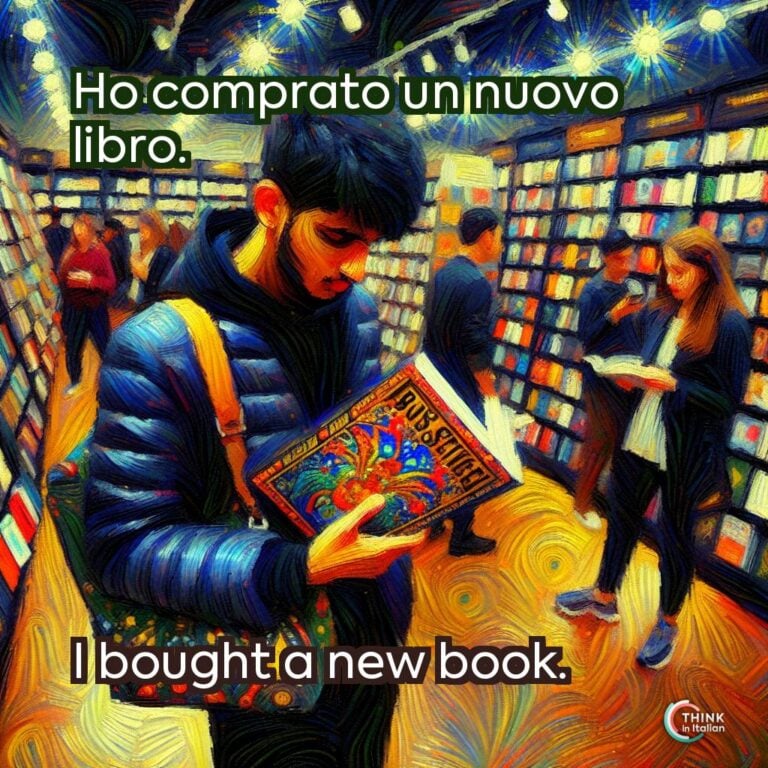 Ho comprato un nuovo libro.