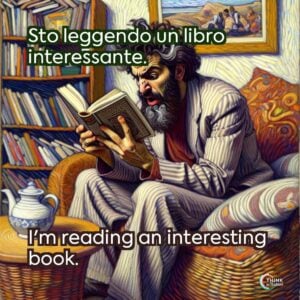 Sto leggendo un libro interessante.