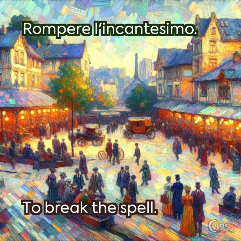 Rompere l'incantesimo.