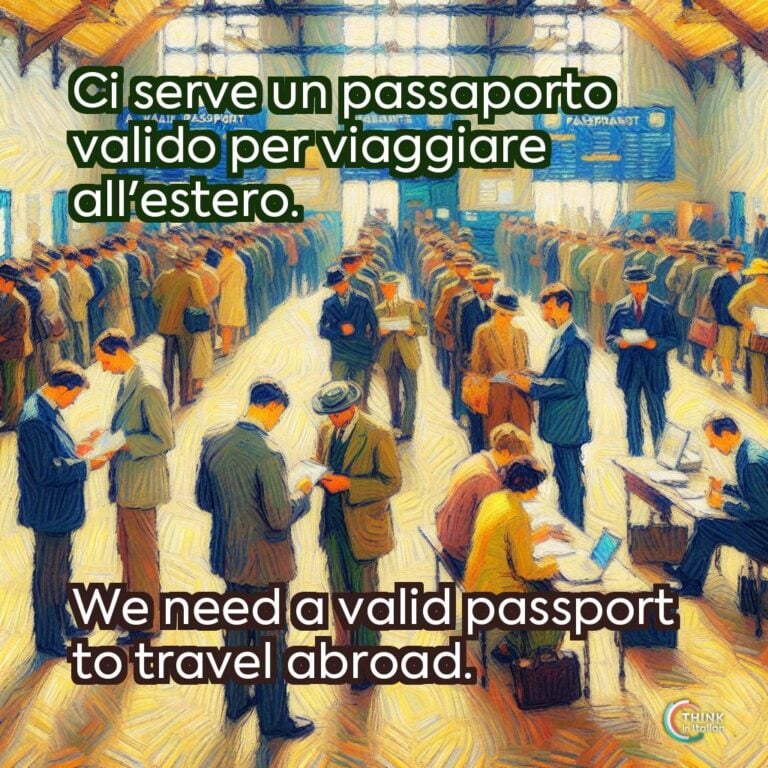 Ci serve un passaporto valido per viaggiare all'estero.