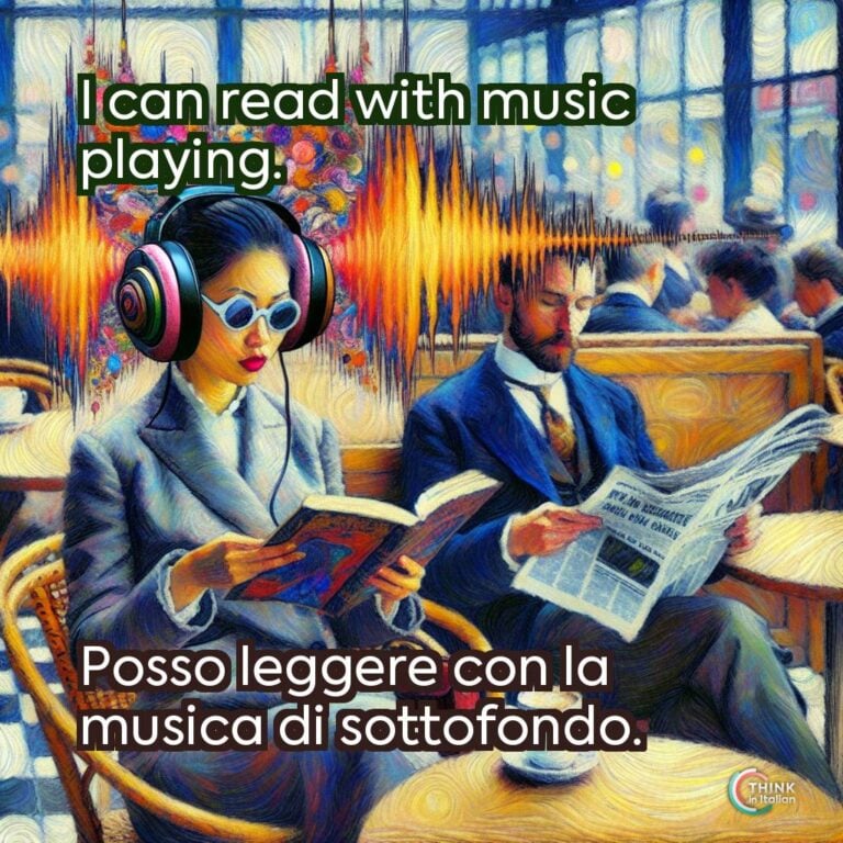 I can read with music playing.