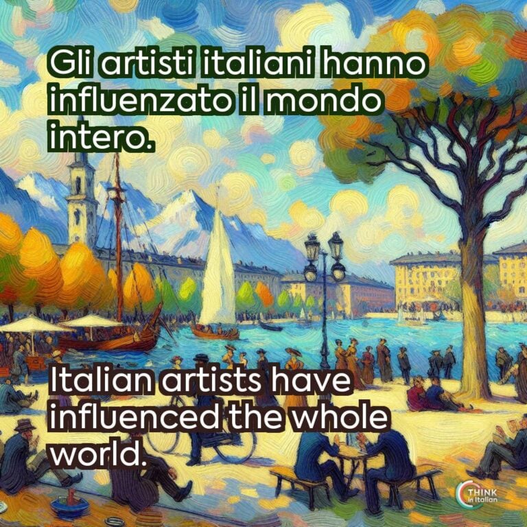 Gli artisti italiani hanno influenzato il mondo intero.