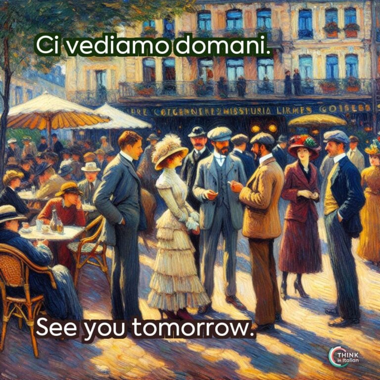 Ci vediamo domani.  