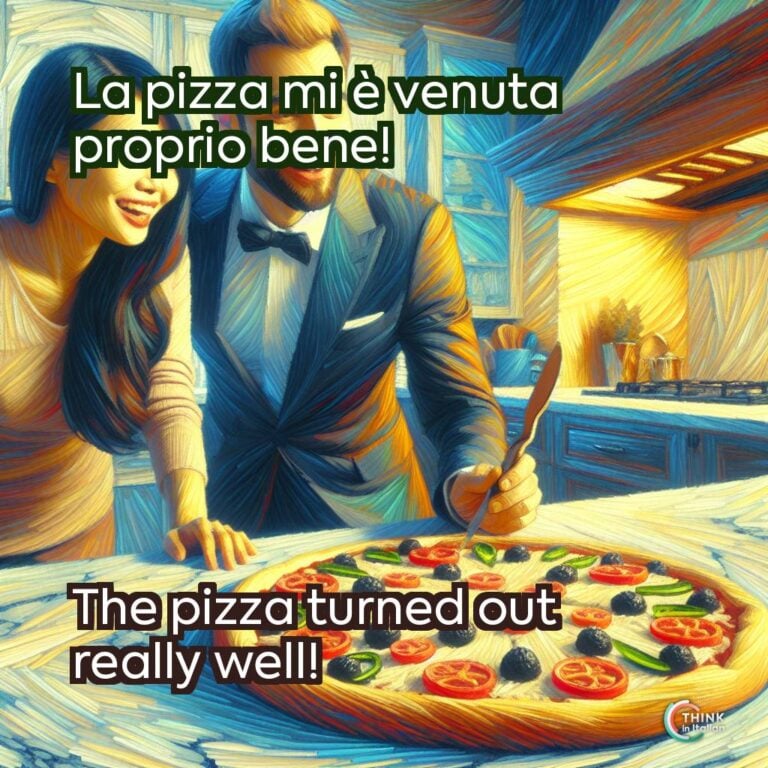 La pizza mi è venuta proprio bene!