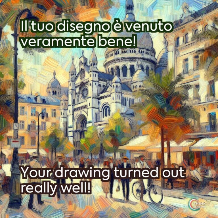 Il tuo disegno è venuto veramente bene!