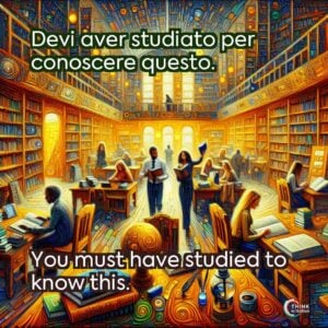 Devi aver studiato per conoscere questo.