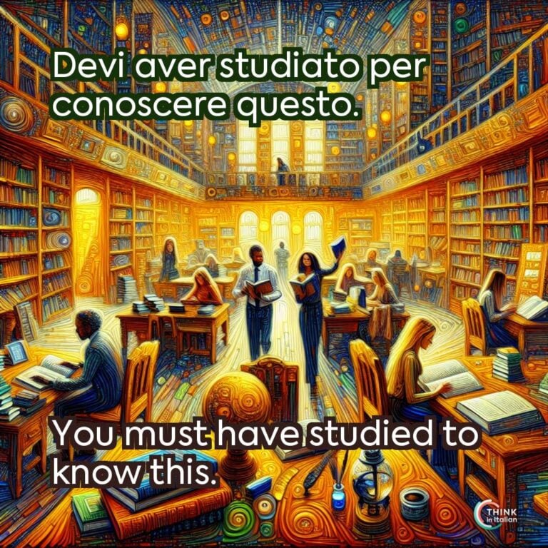 Devi aver studiato per conoscere questo. 